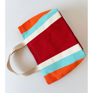 Petit Cabas Plage Rouge/Orange