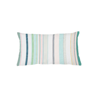 Coussin VALERIE 30x50 cm F  BOMPAS Ecru/Turquoise