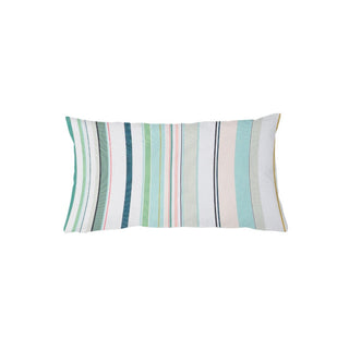 Coussin VALERIE 30x50 cm G  BOMPAS Ecru/Turquoise