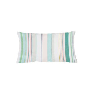 Coussin VALERIE 30x50 cm E  BOMPAS Ecru/Turquoise