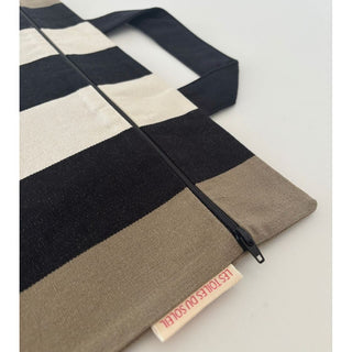 Pochette VIVIENNE  CARTHAGE Taupe/Noir Anse UNI Noir