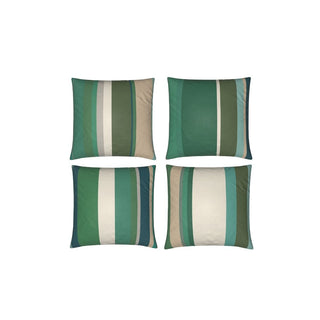 Set of 4 ELISE cushions 40x40 cm PLACE AUX HERBES SUNBRELLA Green