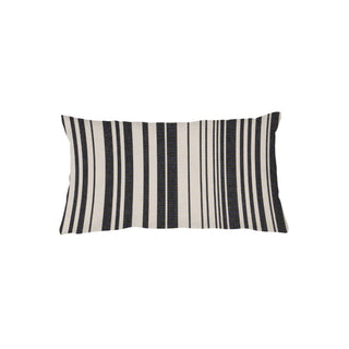 Coussin VALERIE 30x50 cm F  TOM BLACK Noir/Ecru