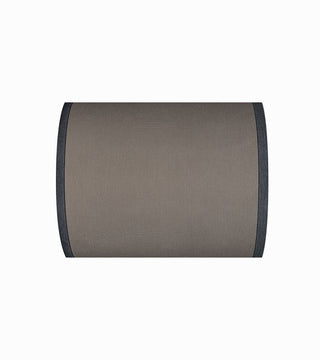 Toile Coton 43cm UNI Taupe (bord noir)