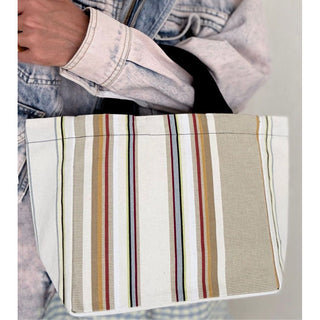 SAC MINI ANITA AUGUSTE ECRU ANSE NOIR